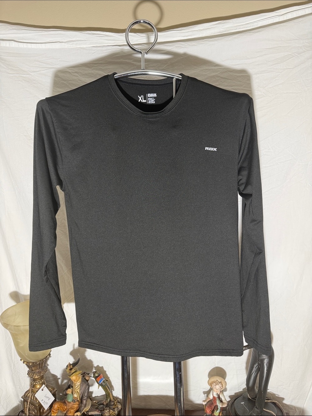 RBX Black Long-Sleeve Performance Crewneck